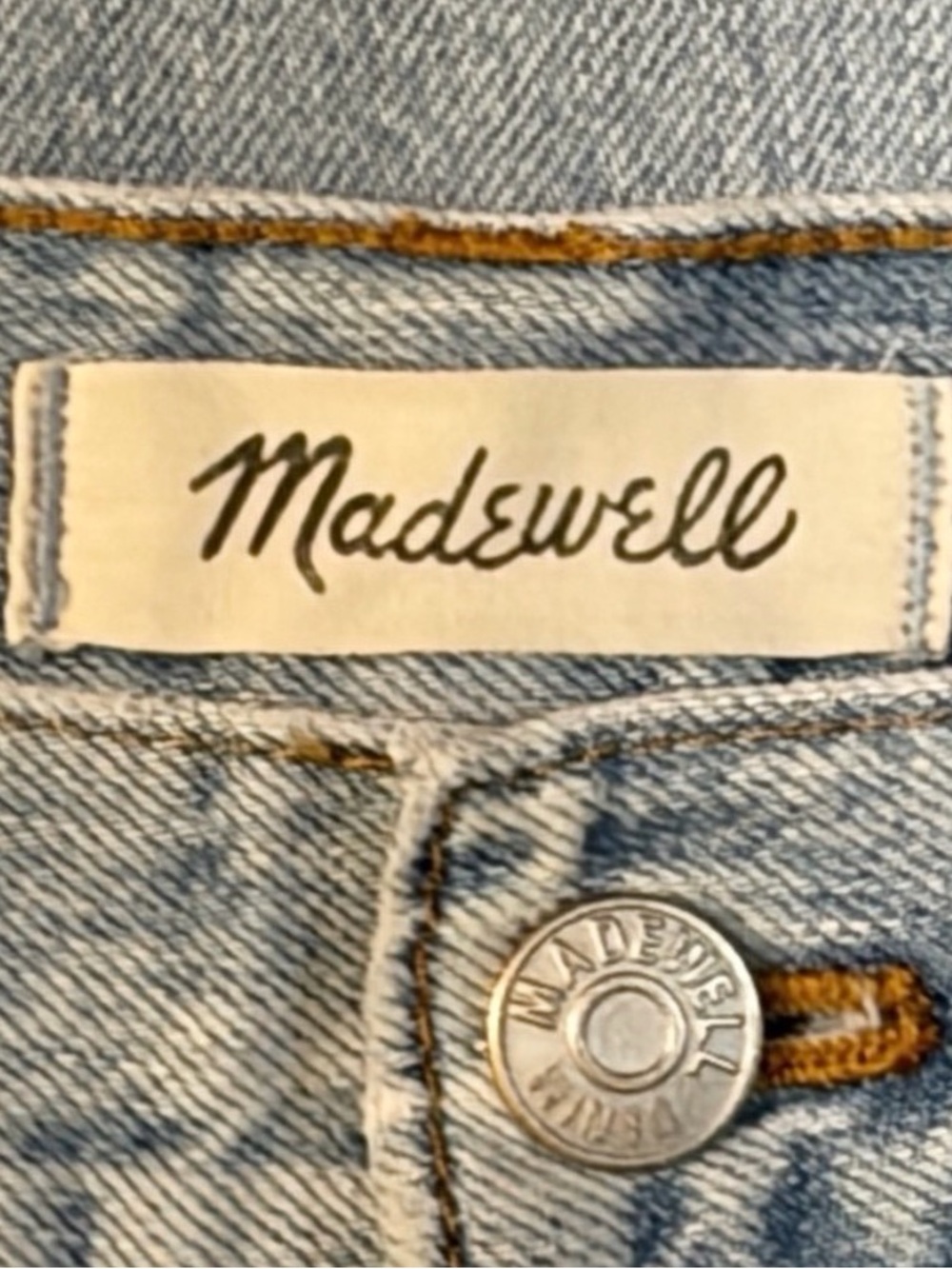MADEWELL The Perfect Summer Jeans Size 30 Light Wash Straight Leg Denim - Picture 8 of 10